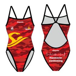 WASPO 98-Damen Schwimmanzug mit dünnen Trägern 