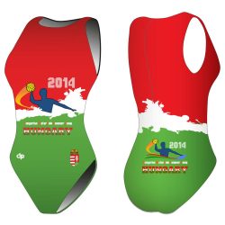 Damen Wasserballanzug-HWPSC HUN WP mit breiten Trägern