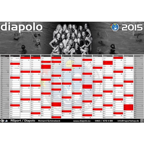 German national men's water polo team - Calendar 2015