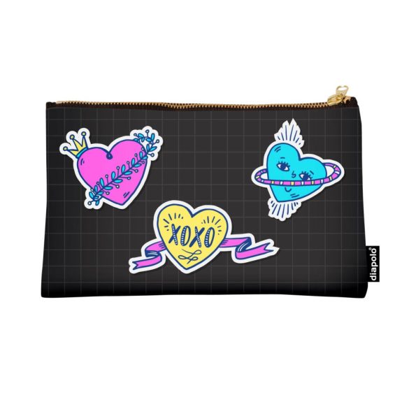 Pouch - Heart Stickers