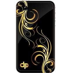 Phone case - Samsung - Floral Gold1 - glossy
