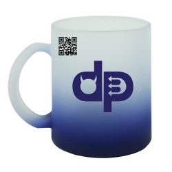 Glass mug 3dl, dark blue