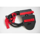 Swimming exerciser with paddle